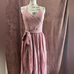 Beautiful dusty pink full length dress